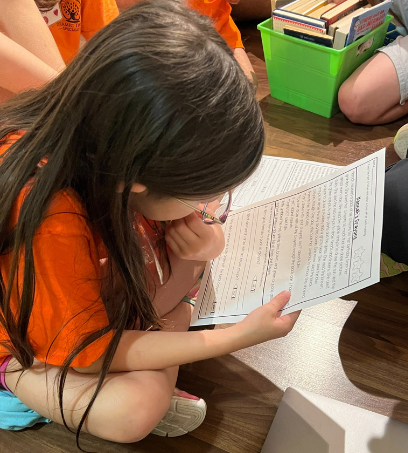 Child Strugging to Read